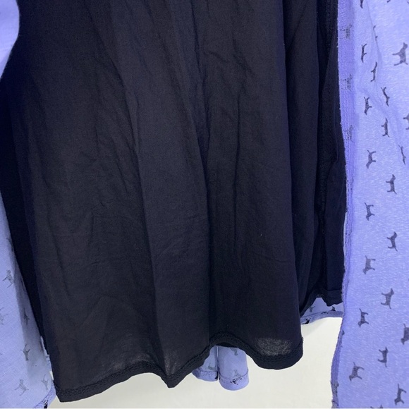 Ducks in a Row Purple Dog Print Heart Cutout Fit & Flare Dress, size S - Picture 9 of 14